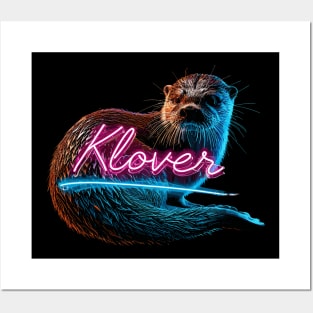 Neon Otter Posters and Art